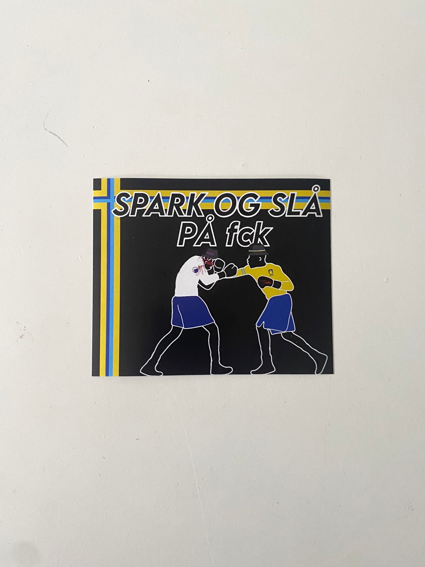 Spark og slå på fck Sticker 50 stk