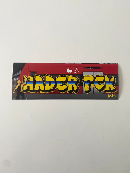 Hader fck tog Sticker 50 stk