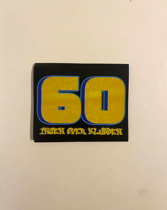 60 år Sticker 50 stk