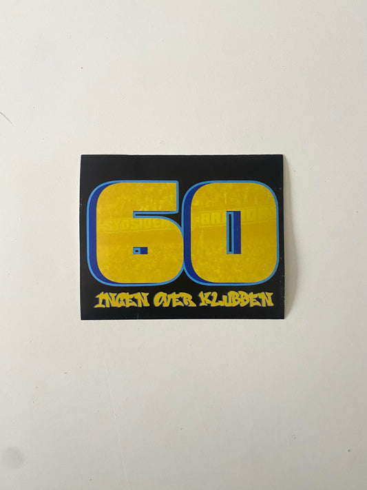 60 år Sticker 50 stk
